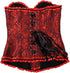 Womens Fashion Satin Classic Sweetheart Brocade Overbust Corset