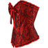 Womens Fashion Satin Classic Sweetheart Brocade Overbust Corset
