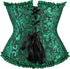 Womens Fashion Satin Classic Sweetheart Brocade Overbust Corset