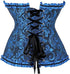 Womens Fashion Satin Classic Sweetheart Brocade Overbust Corset