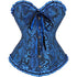 Womens Fashion Satin Classic Sweetheart Brocade Overbust Corset