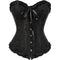 Womens Fashion Satin Classic Sweetheart Brocade Overbust Corset