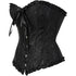 Womens Fashion Satin Classic Sweetheart Brocade Overbust Corset