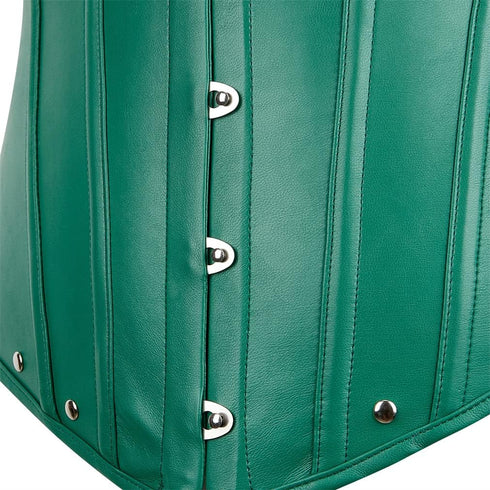 Womens Leather Corset Bustier Halloween Steampunk Corsets