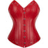 Womens Leather Corset Bustier Halloween Steampunk Corsets