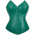 Womens Leather Corset Bustier Halloween Steampunk Corsets
