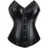 Womens Leather Corset Bustier Halloween Steampunk Corsets