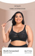 Womens Wireless Lace Plus Size Bras Ultra Thin Full Coverage Unlined Sexy Bralette