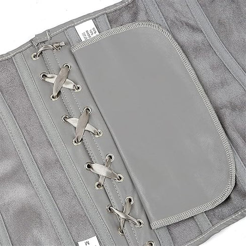 Zipper Front Faux Leather Overbust Corset Bustier Tops