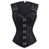 Women Double Buckle Straps Steampunk Corset
