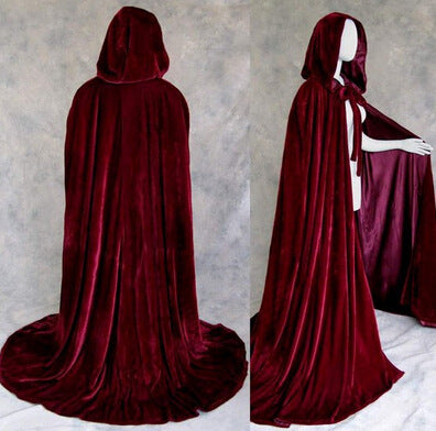 Halloween Red Capes With Hat Party Costume