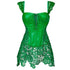 Women Steampunk Faux Leather Bustier Sexy Corset Dress