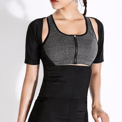 Women Sauna Suit Shirt Weight Loss Shapewear