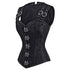 Women Double Buckle Straps Steampunk Corset