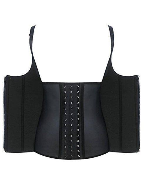 Women Latex Workout Waist Trainer with Straps