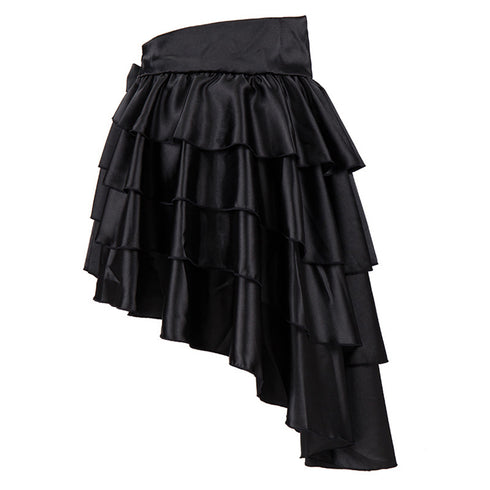 Brown Steampunk Gothic Skirt High Low Skirt