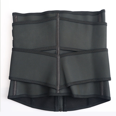 Double Belt 100% Latex Waist Trainer Zipper Closure