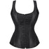 Fashion Women Waist Cincher Overbust Brocade Vest Corset