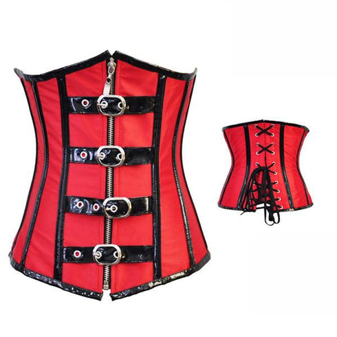 Fashion Retro Strong Leather Underbust Corset