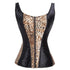 Fashion Women Waist Cincher Overbust Brocade Vest Corset