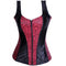 Fashion Women Waist Cincher Overbust Brocade Vest Corset