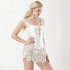 Gothic Burlesque White Corset Dress Lace Skirt With Zipper Back