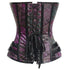Gothic Strapless Steampunk Steel Boned Brocade Overbust Corset