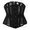 Double Steel Boned Breathable 26 Waist Training Mesh Underbust Black Corset