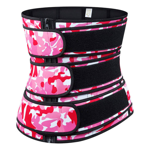 Hot Sweat 3 Belt Neoprene Waist Trainer Body Shaper