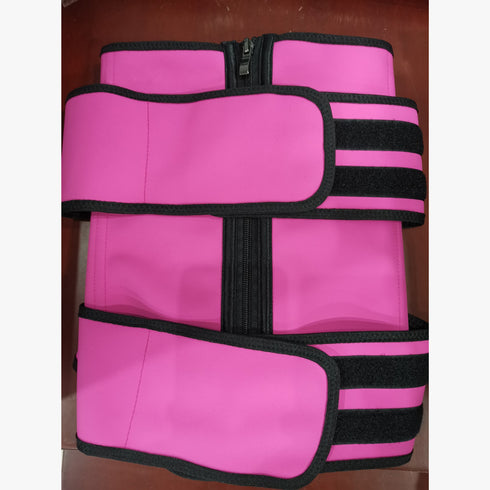 Double Belt 100% Latex Waist Trainer Zipper Closure