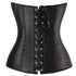 Ladies Classic Burlesque Satin Hourglass Strapless Overbust Corset