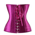 Ladies Classic Burlesque Satin Hourglass Strapless Overbust Corset