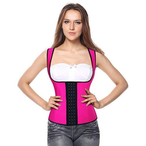 Slimming Shapewear Latex Waist Training With Straps Fajas Colombians