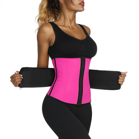 Latex Waist Trainer Sauna Belt Hourglass Shaper