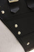 Leather Steel Boned Buckle Cupless Underbust Rivet Corset