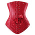 Leather Steel Boned Buckle Cupless Underbust Rivet Corset
