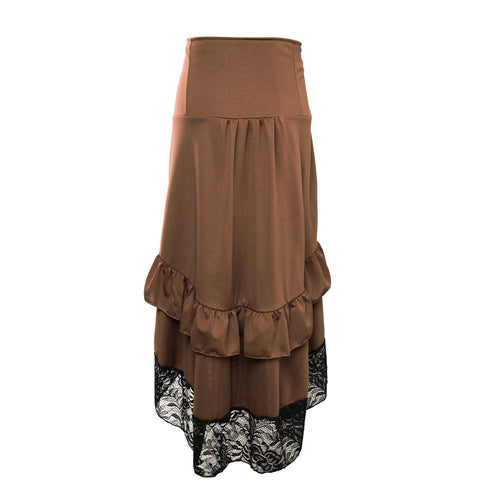 Classical Steampunk Gothic Lace Skirt For Corset