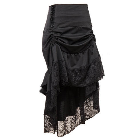 Classical Steampunk Gothic Lace Skirt For Corset