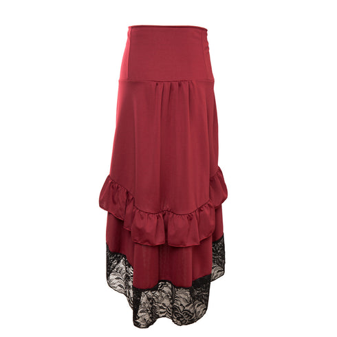 Classical Steampunk Gothic Lace Skirt For Corset