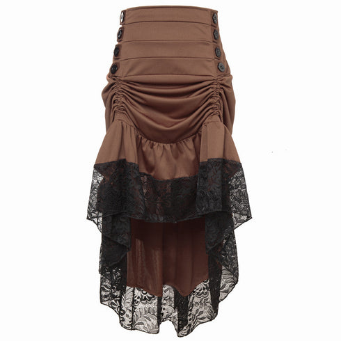 Classical Steampunk Gothic Lace Skirt For Corset