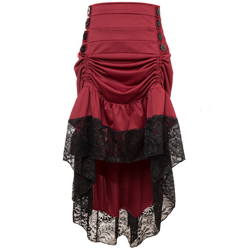 Classical Steampunk Gothic Lace Skirt For Corset