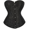 Renaissance Floral Jacquard Weave Satin Sweetheart Overbust Corset