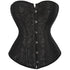 Renaissance Floral Jacquard Weave Satin Sweetheart Overbust Corset