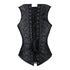 Renaissance Brocade Flower Cupless Waist Trainer Underbust Corset