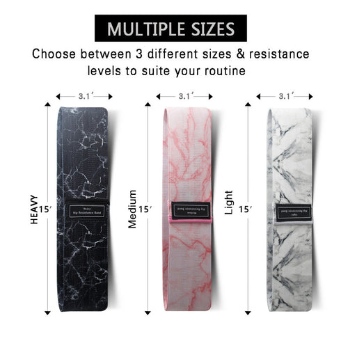 Resistance Bands for Legs Non-Slip Bands 3 Levels Glute Bands
