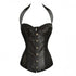 Sexy Sequin Stripes Underwire Cups Overbust Corset