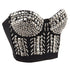 Steampunk Rivet Dance B Cup Bustier Bra