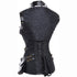 Steampunk Brocade Jacket Corset With Belt Pockets