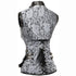 Steampunk Brocade Jacket Corset With Belt Pockets