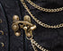 Steampunk Chain Lace Embroidered Waist Cincher Underbust Corset